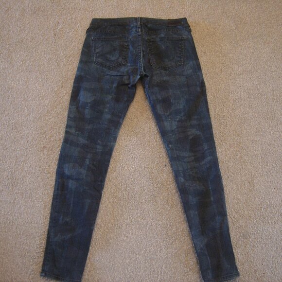 Like New Excellent Condition True Religion Women Jeans sz 27 Made in USA - Picture 3 of 3